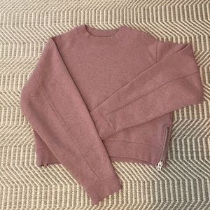 Acne studios pink sweatshirt with side zippers